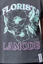 Remera Florista (Gris)