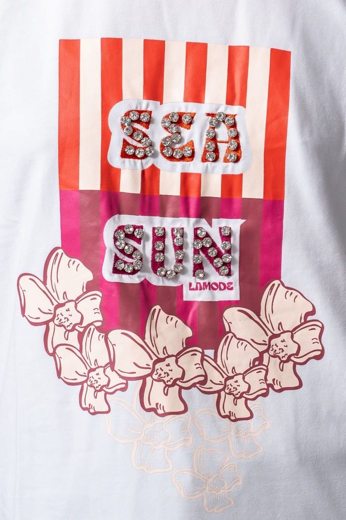 Remera Sea Sun (Blanca)