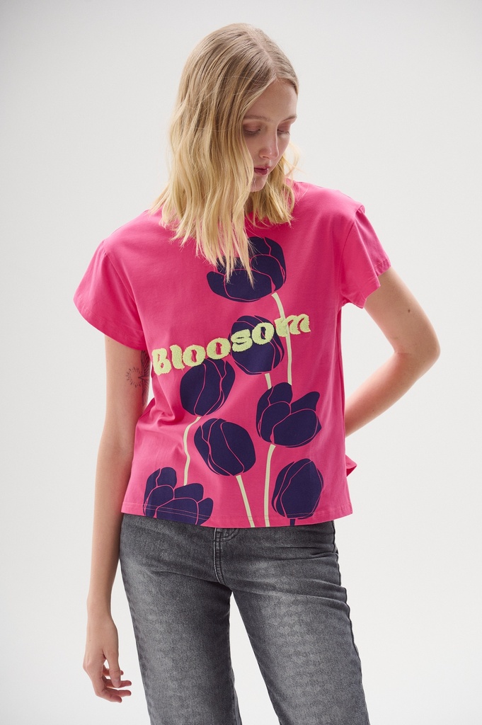 Remera Blossom (Fucsia)