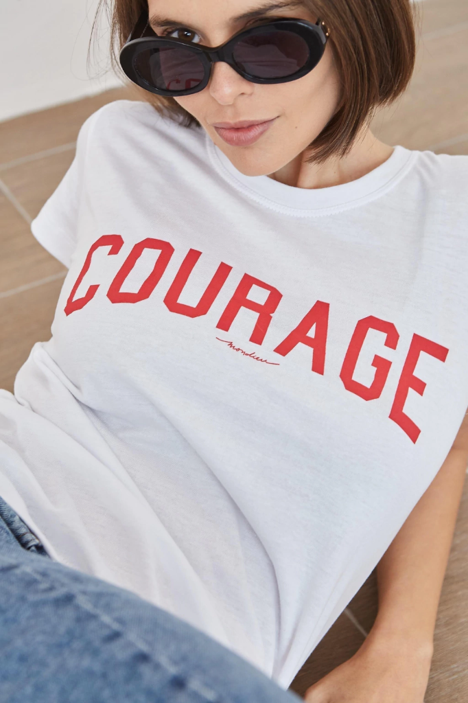 Remera Courage (Blanca) 