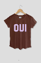 Remera Oui (Chocolate)