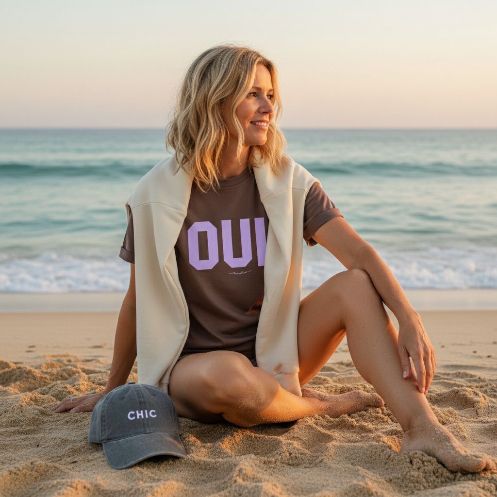 Remera Oui (Chocolate)