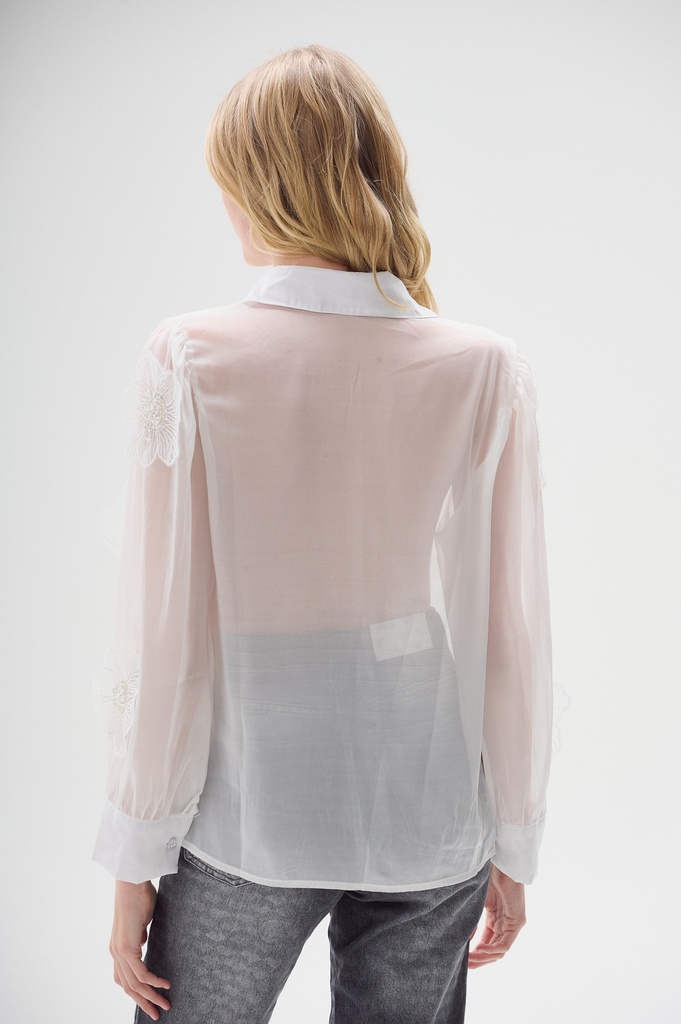 Camisa Flower (Blanca)