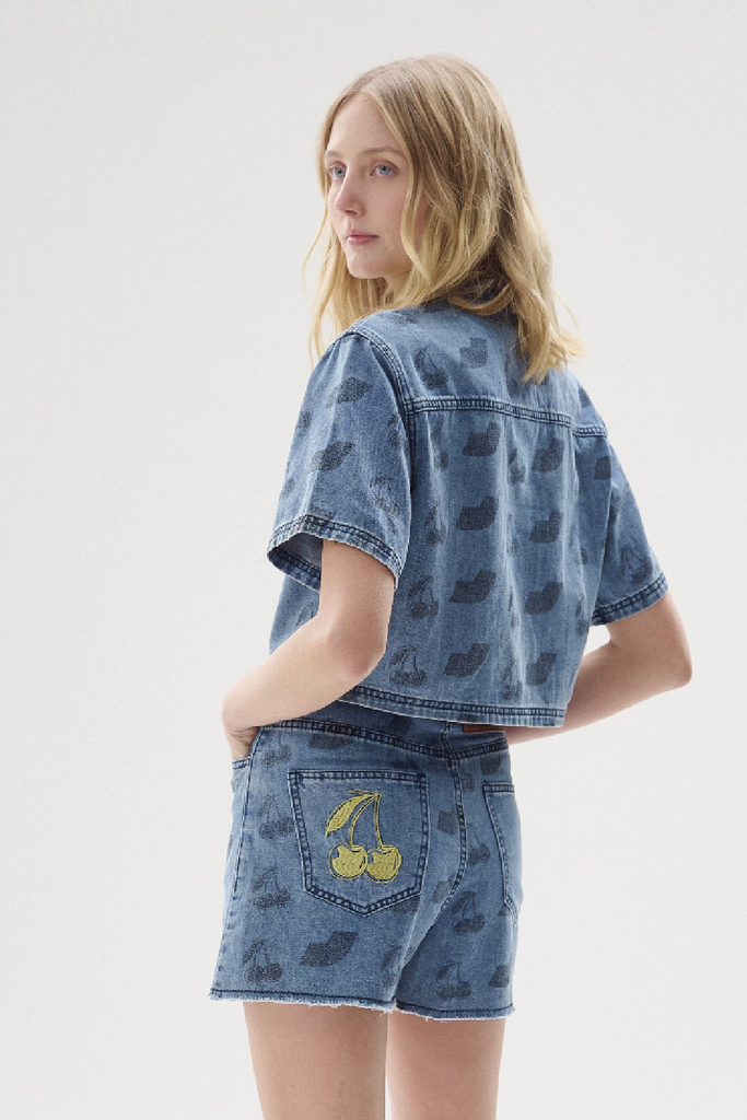 Camisa Lolita (Celeste)