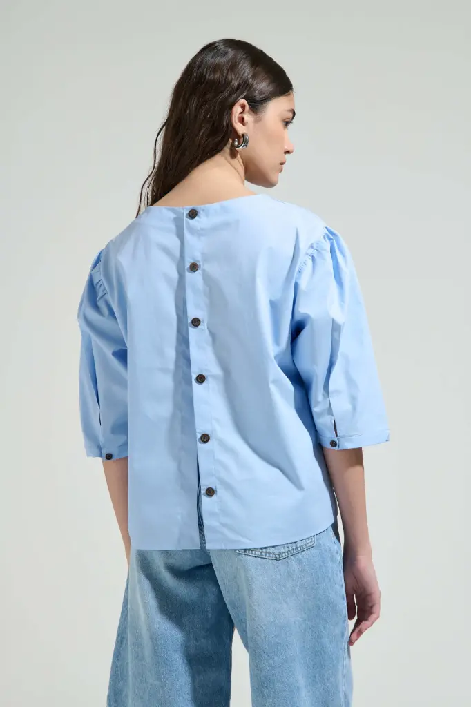 Blusa Malawi (Celeste)