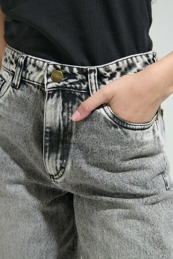 Bermuda Demin Black Grey