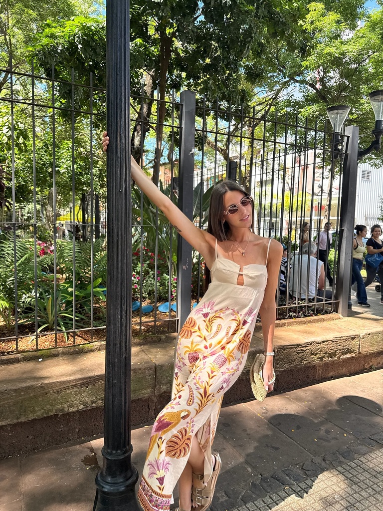 Vestido Longo Alca Tapecaria Tropical