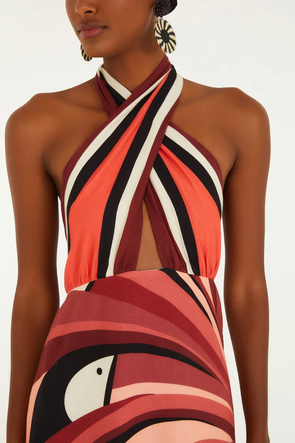 Vestido Longo Arvore de Tucano