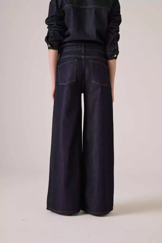 Jeans Wide Leg Dark 