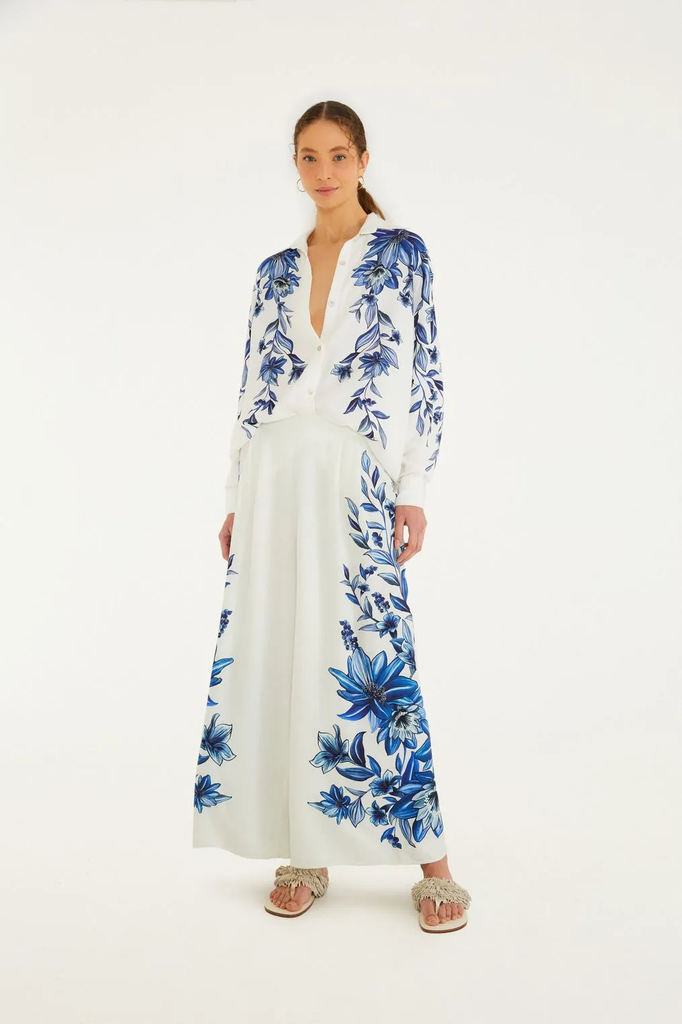 Calca Estampado Floral Tati