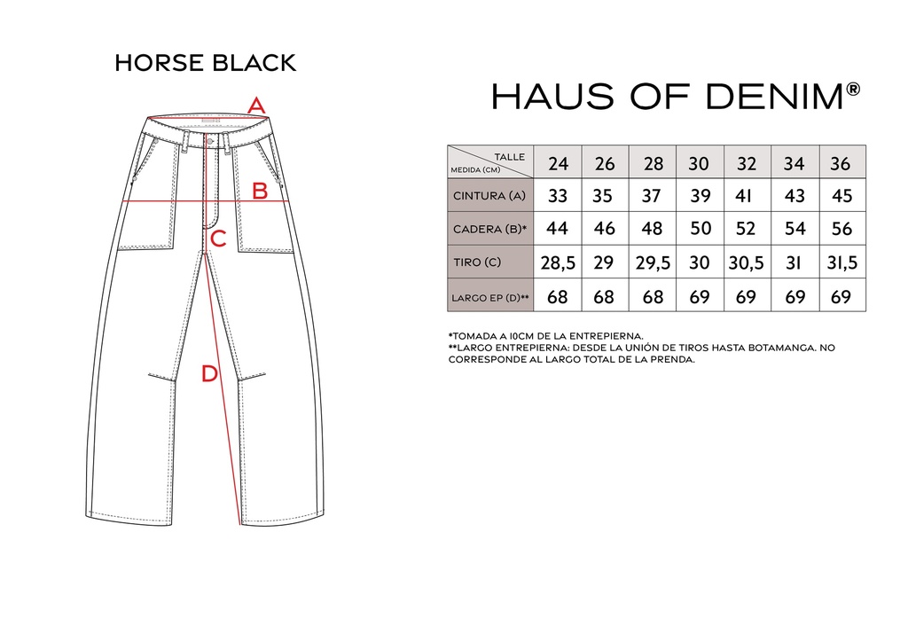 Jeans Horse Black