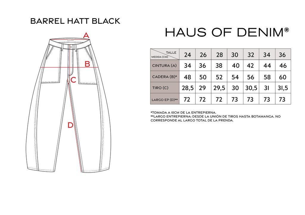 Jeans Barrel Hat Black