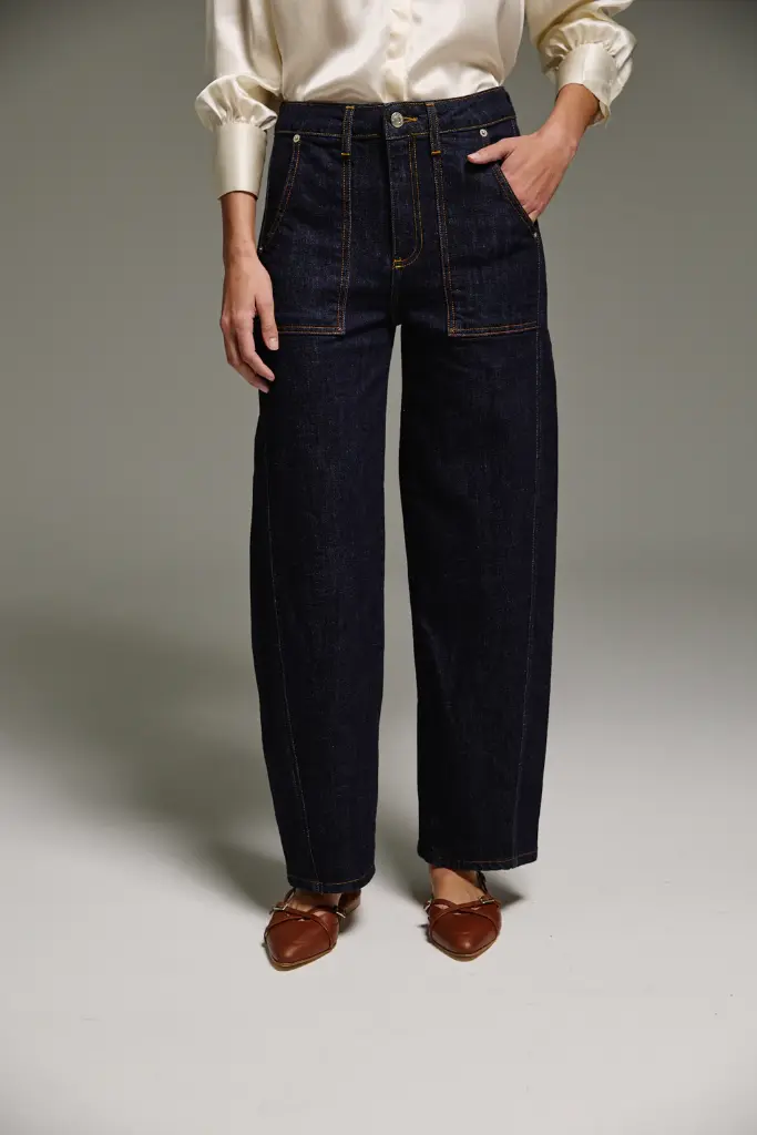 Jeans Barrel Hat Blue