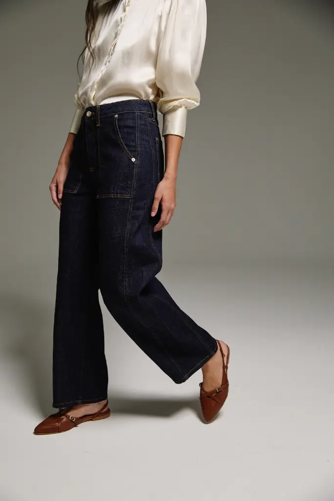 Jeans Barrel Hat Blue
