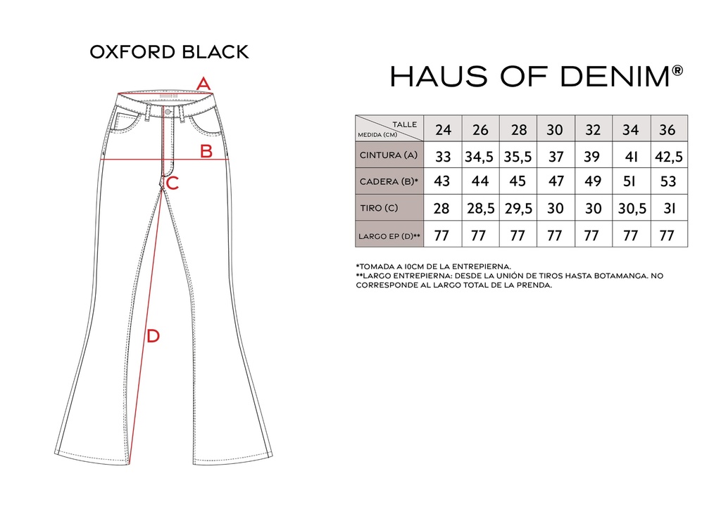 Jeans Oxford Black