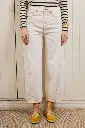 Jeans Barrel Zuri White