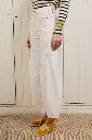 Jeans Barrel Zuri White