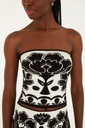Top Tricot Floral Arabesque