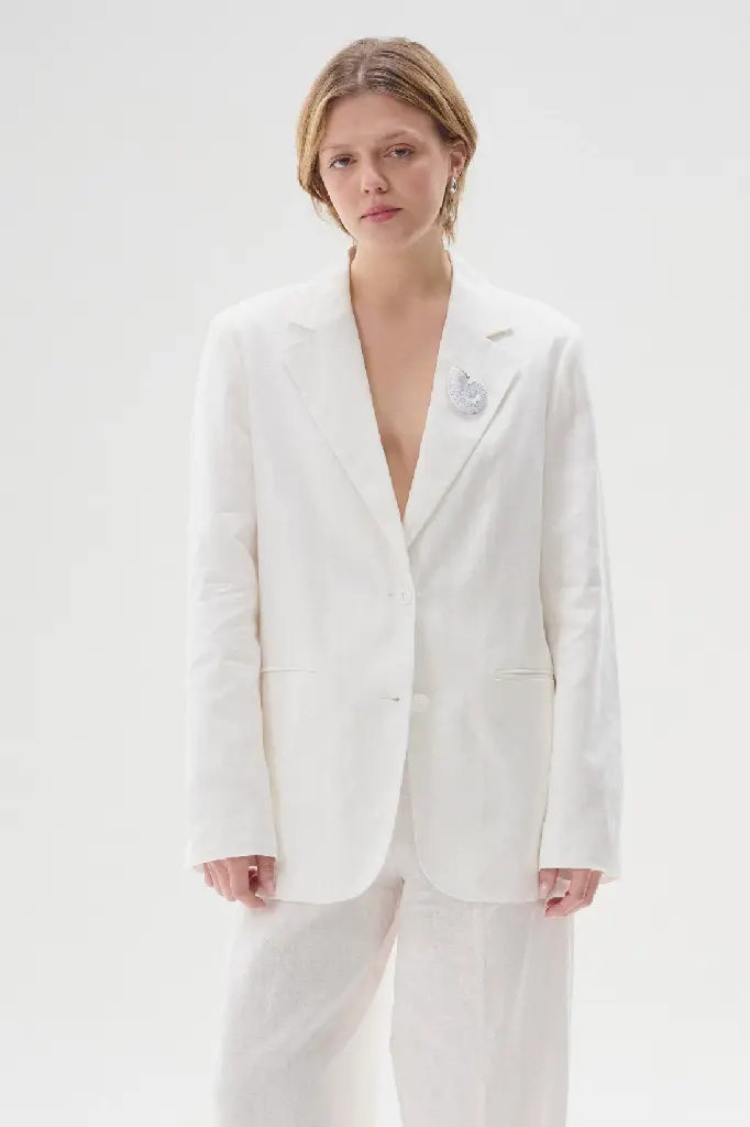 Blazer Flora (Blanco)
