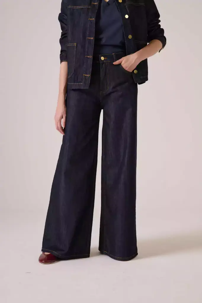 Jeans Wide Leg Dark 