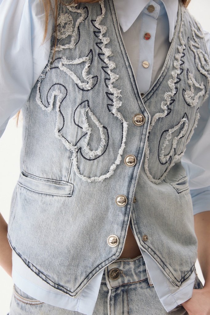 Chaleco Remo (Celeste)