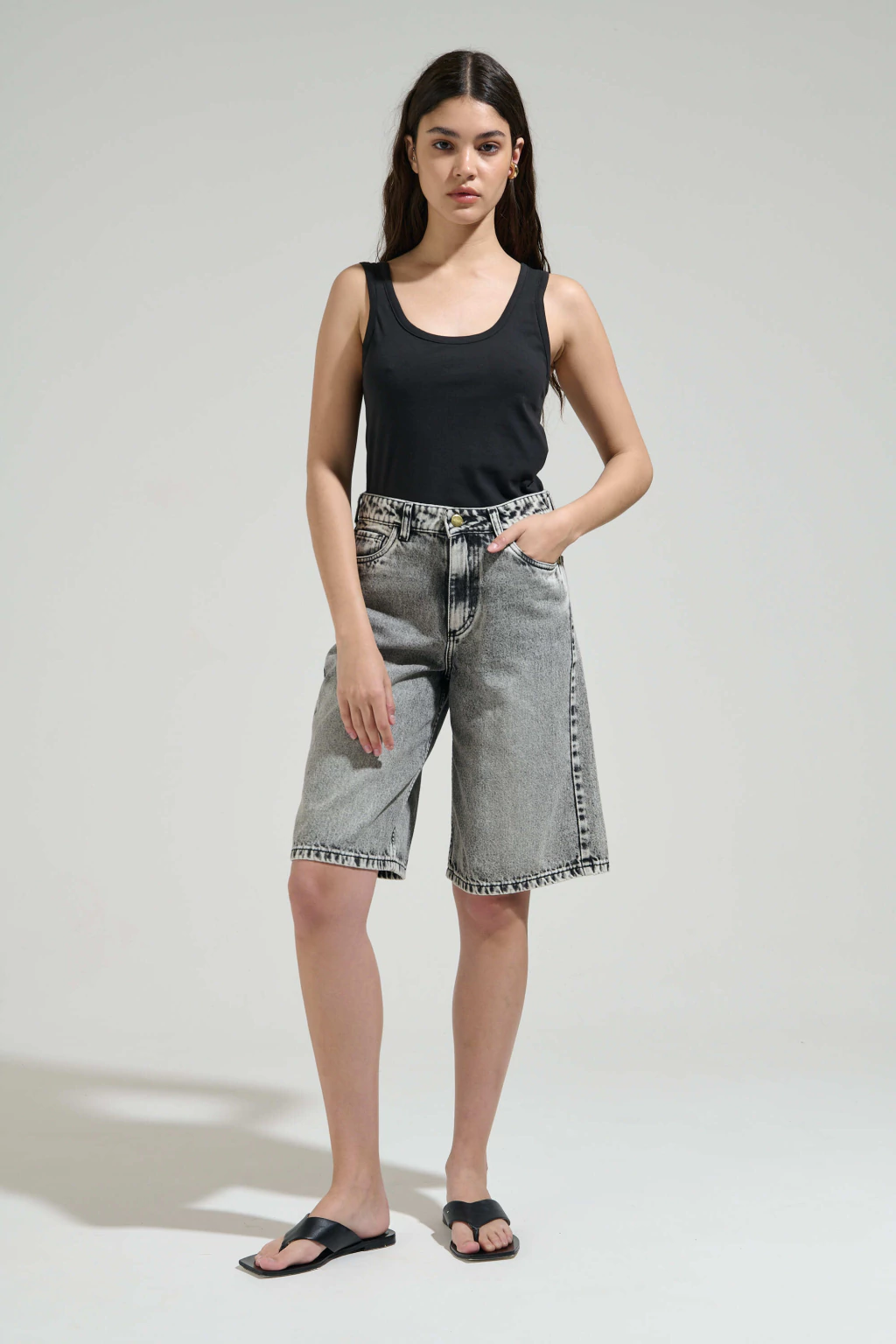 Bermuda Denim Black Grey