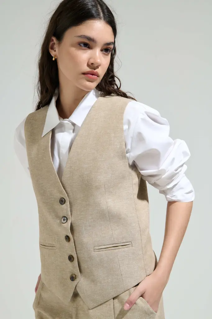 Chaleco Hortensia (Beige)