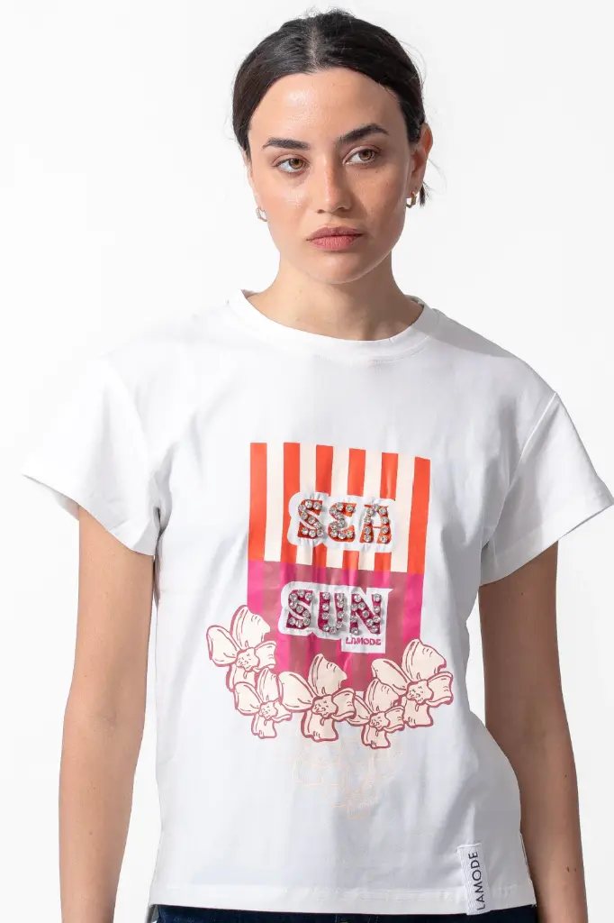 Remera Sea Sun (Blanca)