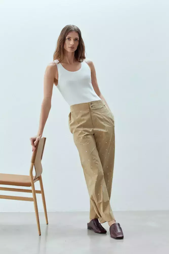 Pantalón Peonia (Beige)