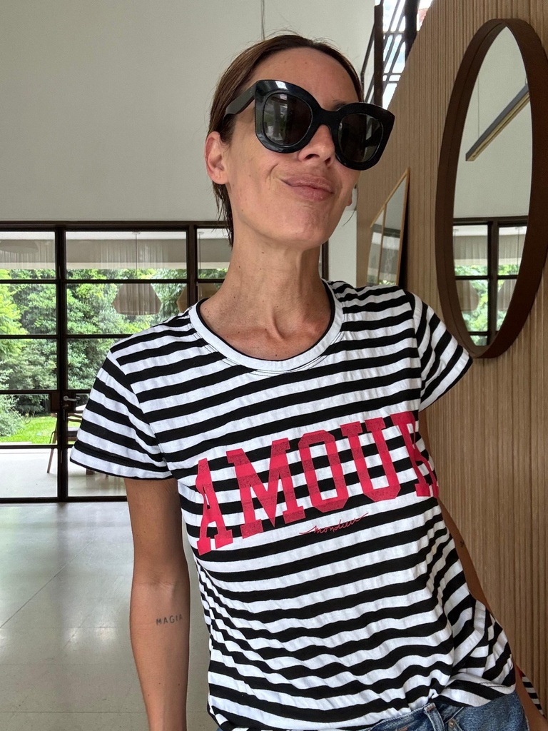 Remera  Amour (Rayas)