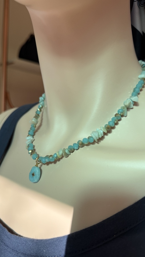 Collar Acqua c/ dije