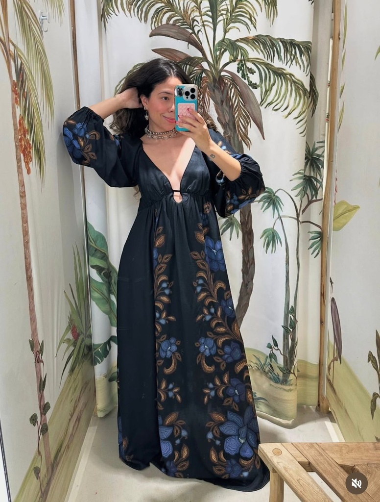 Vestido Cropped Floral Renata 