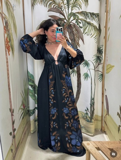 Vestido Cropped Floral Renata 