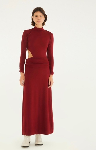 Vestido Golinha Recorte Asimetrico