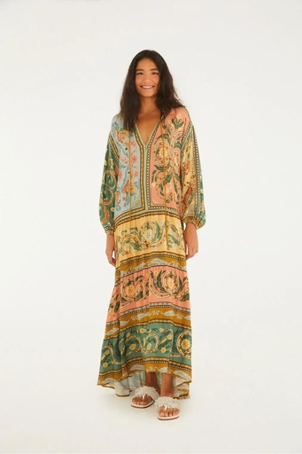 Vestido Longo Naipe Animal 