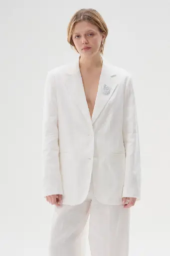 Blazer Flora (Blanco)