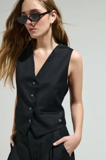 Chaleco London (Negro)