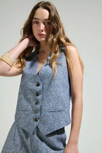 Chaleco Hortensai (Azul)