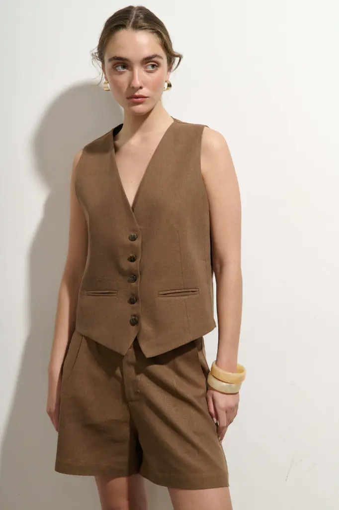 Chaleco Hortensia (Chocolate)