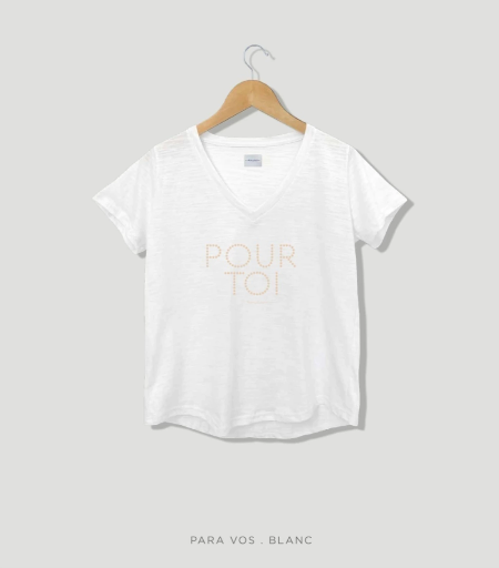 Remera Pour Toi (Blanca)