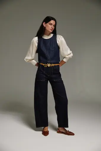 Jeans Barrel Hat Blue